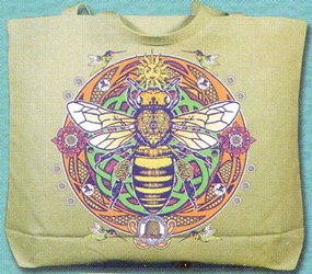 honey bee pennsylvania dutch hex sign circle celebrating bee and hummingbird pollinators on a t-shirt cotton insect shirts, tees, teeshirt, t-shirts, t-shirts