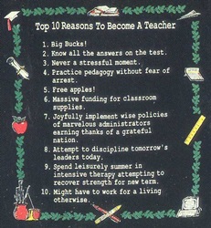 Top Ten Teachers Canvas Bag