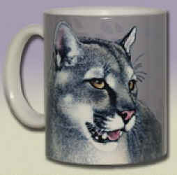 Cougar Mountain Lion Ceramic Mug