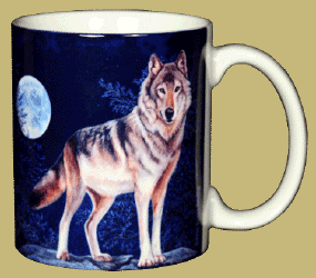 Lone Wolf Heads Ceramic Mug