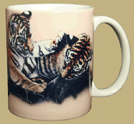 Tiger Cubs Ceramic Mug