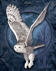 Snowy Owl Moon raptors of north america na birds of prey bald eagle t-shirt tshirt tee shirt