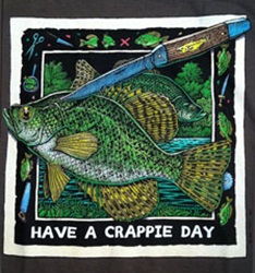 Ray Troll Have a Crappy Day fish species fish humor t-shirt