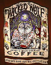 Ray Troll little red riding hood wicked wold coffee blend fish humor t-shirt
