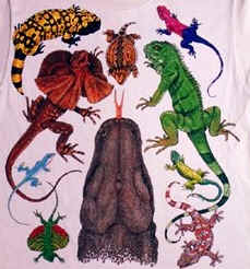 lizard t-shirt tshirt tee shirt