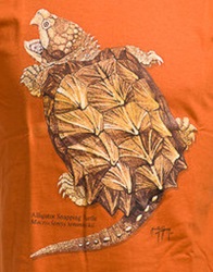 turtles of North America on a t-shirt
