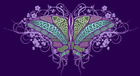 butterfly celtic design