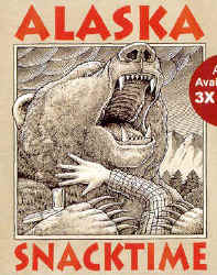 Ray Troll Alaska grizzly bear attacking t-shirt