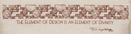 Element Of Design quote frank lloyd wright architect architecture prairie school t-shirt shirt tee