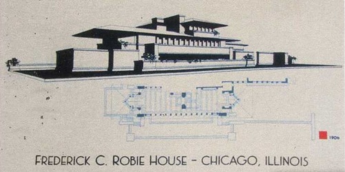 Robie House Chicago frank lloyd wright architect architecture prairie school t-shirt shirt tee