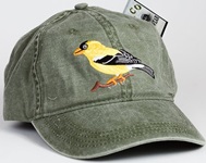 Goldfinch Bird Hat ball hat baseball embroidered cap adjustible trucker