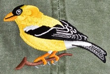 Goldfinch  Bird Hat ball hat baseball embroidered cap adjustible trucker