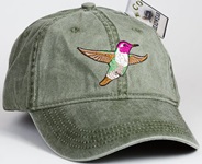 Anna's Hummingbird Hummingbird Bird Hat ball hat baseball embroidered cap adjustible trucker