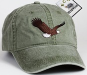 Bald Eagle  raptor Bird of prey Bird Hat ball hat baseball embroidered cap adjustible trucker