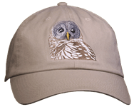 Barn Owl   Bird of prey nocturnal  Hat ball hat baseball embroidered cap adjustible trucker