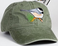 Black Capped Chickadee Bird Hat ball hat baseball embroidered cap adjustible trucker