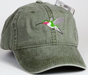 Broad Tailed Hummingbird Bird Hat ball hat baseball embroidered cap adjustible trucker