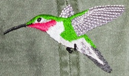 Broad Tailed Hummingbird Bird Hat ball hat baseball embroidered cap adjustible trucker