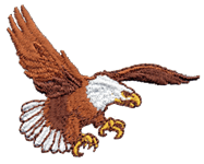Bald Eagle landing raptor Bird of prey Bird Hat ball hat baseball embroidered cap adjustible trucker
