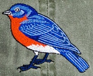 Eastern Bluebird Bird Hat ball hat baseball embroidered cap adjustible trucker