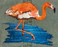 Flamingo Lake aquatic Bird Hat  Hat ball hat baseball embroidered cap adjustible trucker