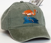 Flamingo Lake aquatic Bird Hat ball hat baseball embroidered cap adjustible trucker