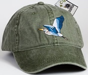 Heron aquatic Bird Hat ball hat baseball embroidered cap adjustible trucker