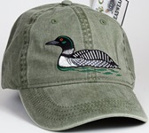Loon aquatic Bird Hat ball hat baseball embroidered cap adjustible trucker