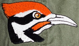 Pileated Woodpecker Bird Hat ball hat baseball embroidered cap adjustible trucker