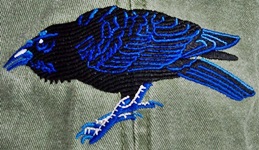 Raven Bird Hat ball hat baseball embroidered cap adjustible trucker