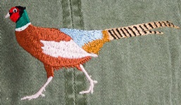Ring Necked Pheasant Bird Hat ball hat baseball embroidered cap adjustible trucker