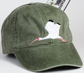 White Ibis  aquatic Bird Hat ball hat baseball embroidered cap adjustible trucker