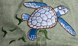 Loggerhead Hatchling Sea Turtle Reptile Hat ball hat baseball embroidered cap adjustible trucker