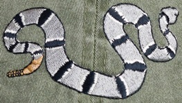 Rock Rattlesnake Reptile Hat ball hat baseball embroidered cap adjustible trucker