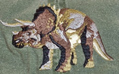 Triceratops dinosaur Dino Embroidered Cap