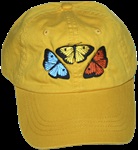 Butterfly Trio  Insect invertebrate Hat ball hat baseball embroidered cap adjustible trucker