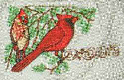 Cardinal Scene  red Bird Hat ball hat baseball embroidered cap adjustible trucker