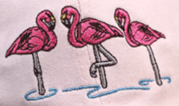 Flamingo aquatic  Bird Hat ball hat baseball embroidered cap adjustible trucker