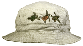Sea Turtle species Embroidered Bucket Hat