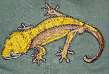Crested Gecko  Reptile Hat ball hat baseball embroidered cap adjustible trucker