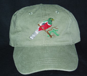 Elegant Trogon  tropical Bird Hat ball hat baseball embroidered cap adjustible trucker