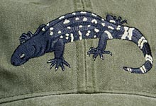 Guatemalan Beaded Lizard Reptile Hat ball hat baseball embroidered cap adjustible trucker