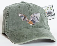 Little Brown Bat Hat ball hat embroidered cap adjustible trucker