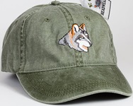 Mexican Gray Wolf Hat ball hat embroidered cap adjustible trucker