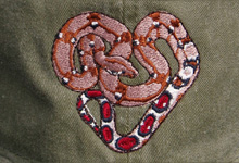 Red Tailed Boa  Reptile Hat ball hat baseball embroidered cap adjustible trucker