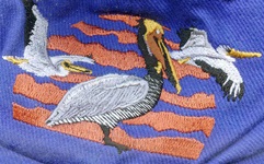 Pelican  aquatic Bird Hat ball hat baseball embroidered cap adjustible trucker