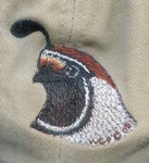 Quail Bird Hat ball hat baseball embroidered cap adjustible trucker