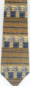 Classical Civilizations greek stone lions architectural detail design frieze necktie ties