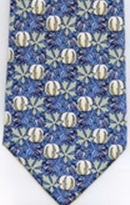 Charles Voysey Poppy Pods  Architect Arts and crafts movement fabric designer tie Necktie