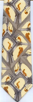 Another World Escher Tie Escher Tesselation math Tie necktie